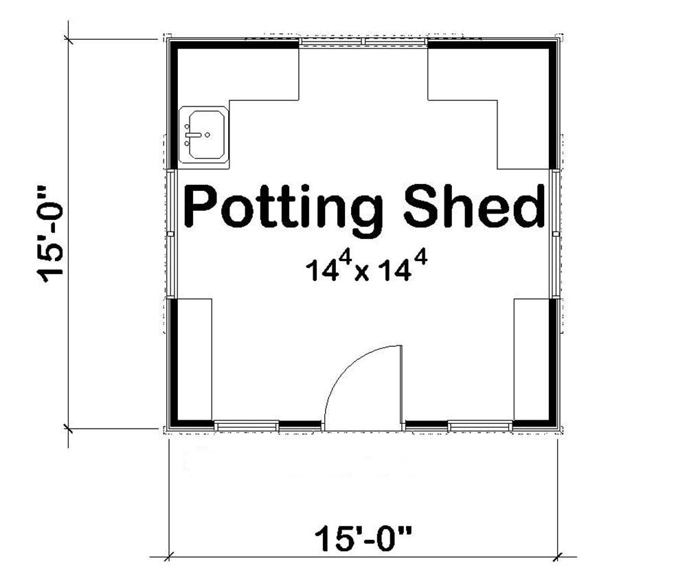 Floor Plan First Story of Specialty Plan #100-1058