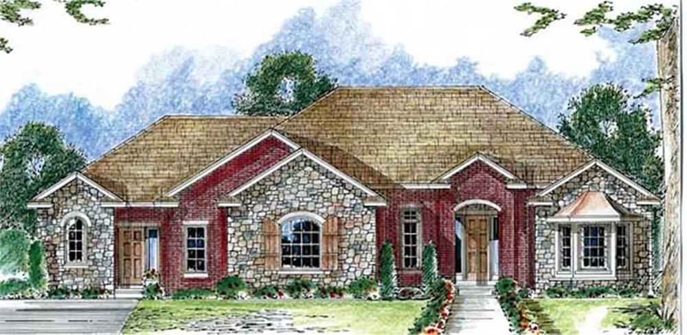 Front View of this 1-Bedroom, 2480 Sq Ft Plan - 100-1076