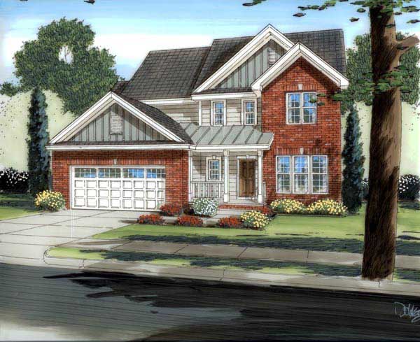 This is a very fluffy drawing of these Traditional Houseplans.