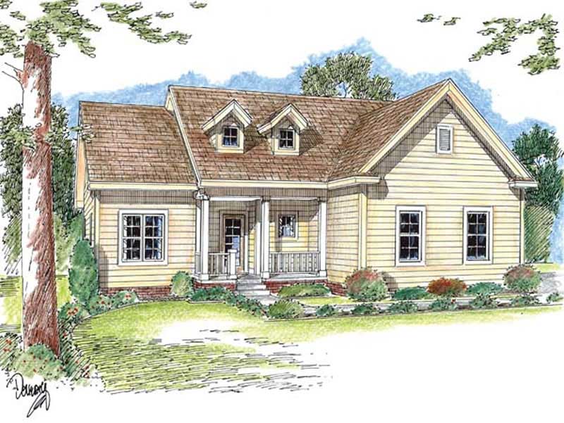 Front View of this 3-Bedroom, 1547 Sq Ft Plan - 100-1102