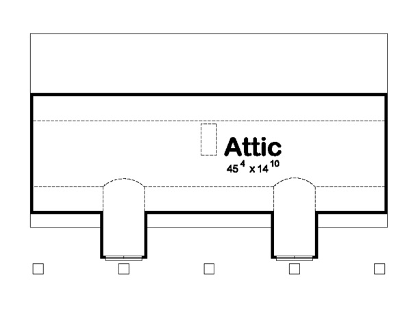 Floor Plan Second Story of Garage Plan #100-1114
