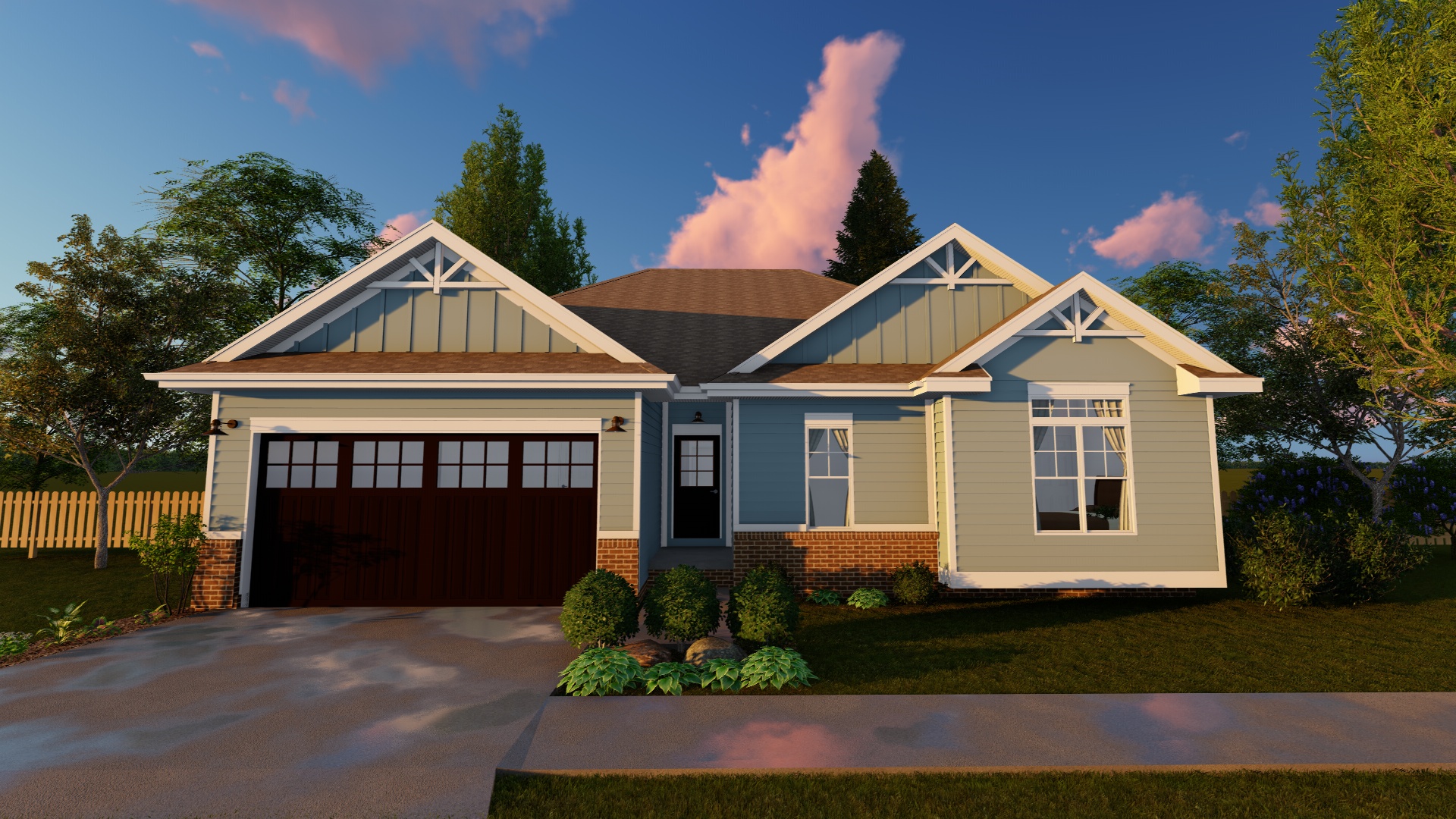 Craftsman home (ThePlanCollection: Plan #100-1147)
