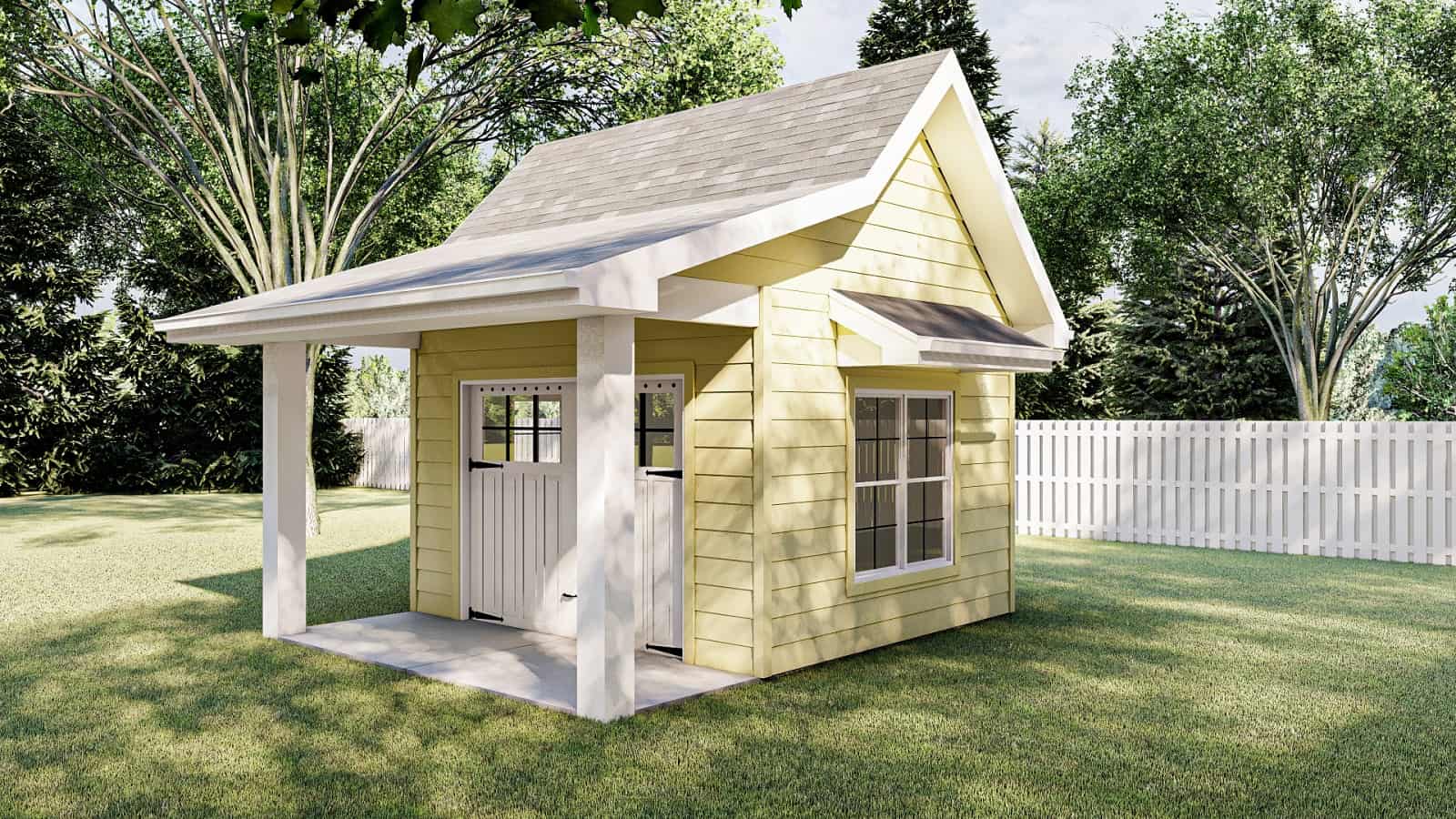 Home Plan Right Elevation of this 0-Bedroom,168 Sq Ft Plan -100-1167