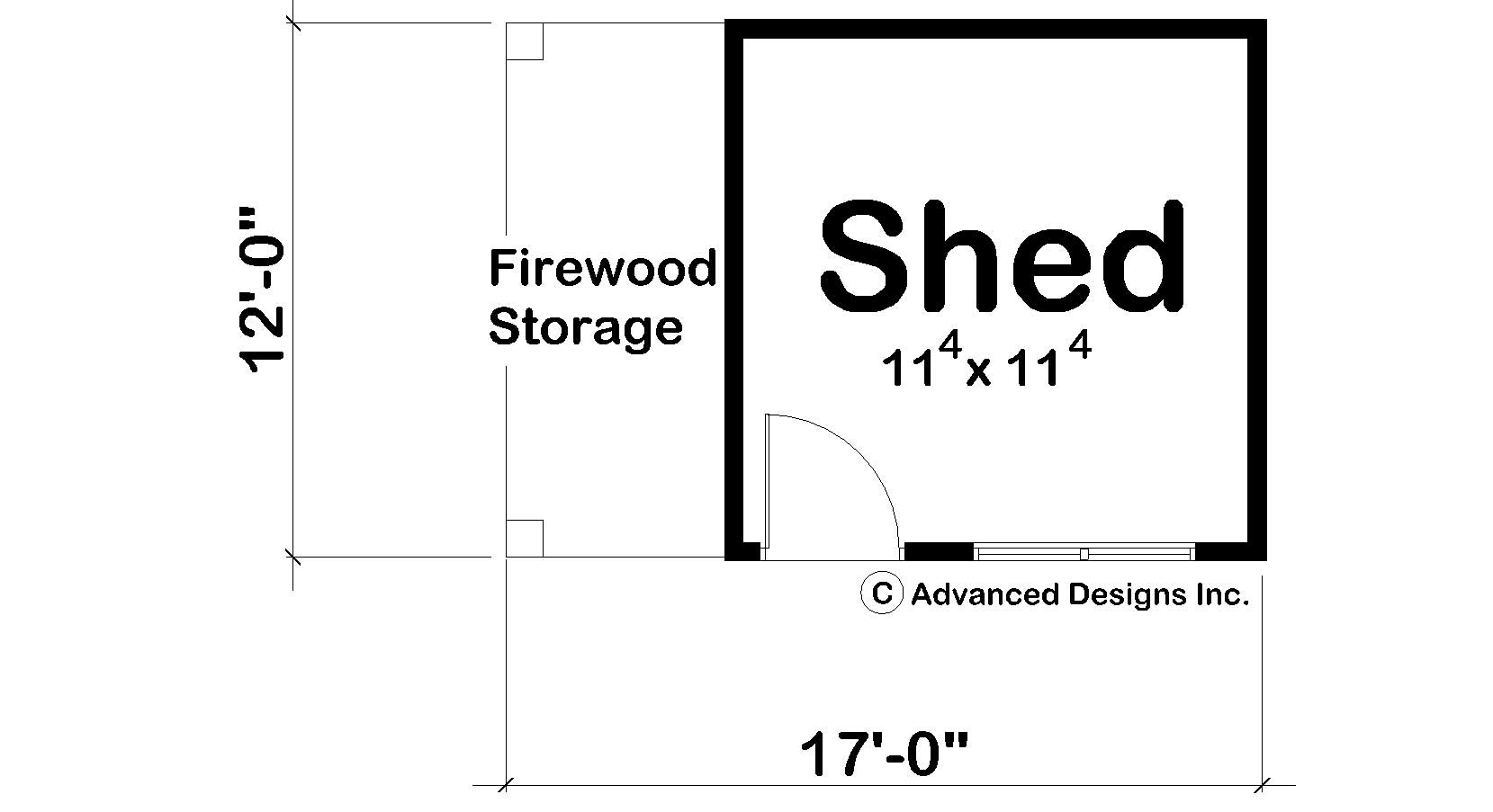 Floor Plan First Story of Specialty Plan #100-1176