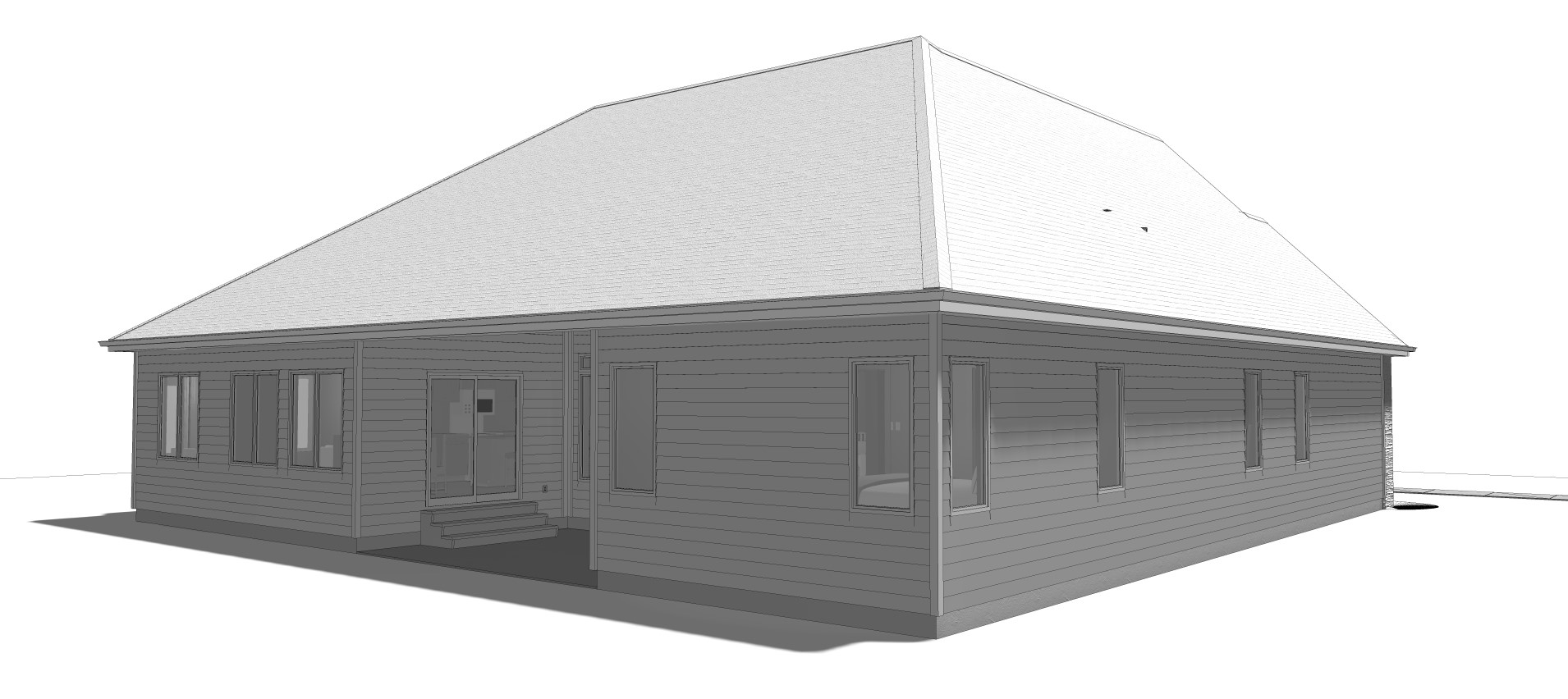 Home Plan Left Elevation of this 3-Bedroom,2193 Sq Ft Plan -100-1212