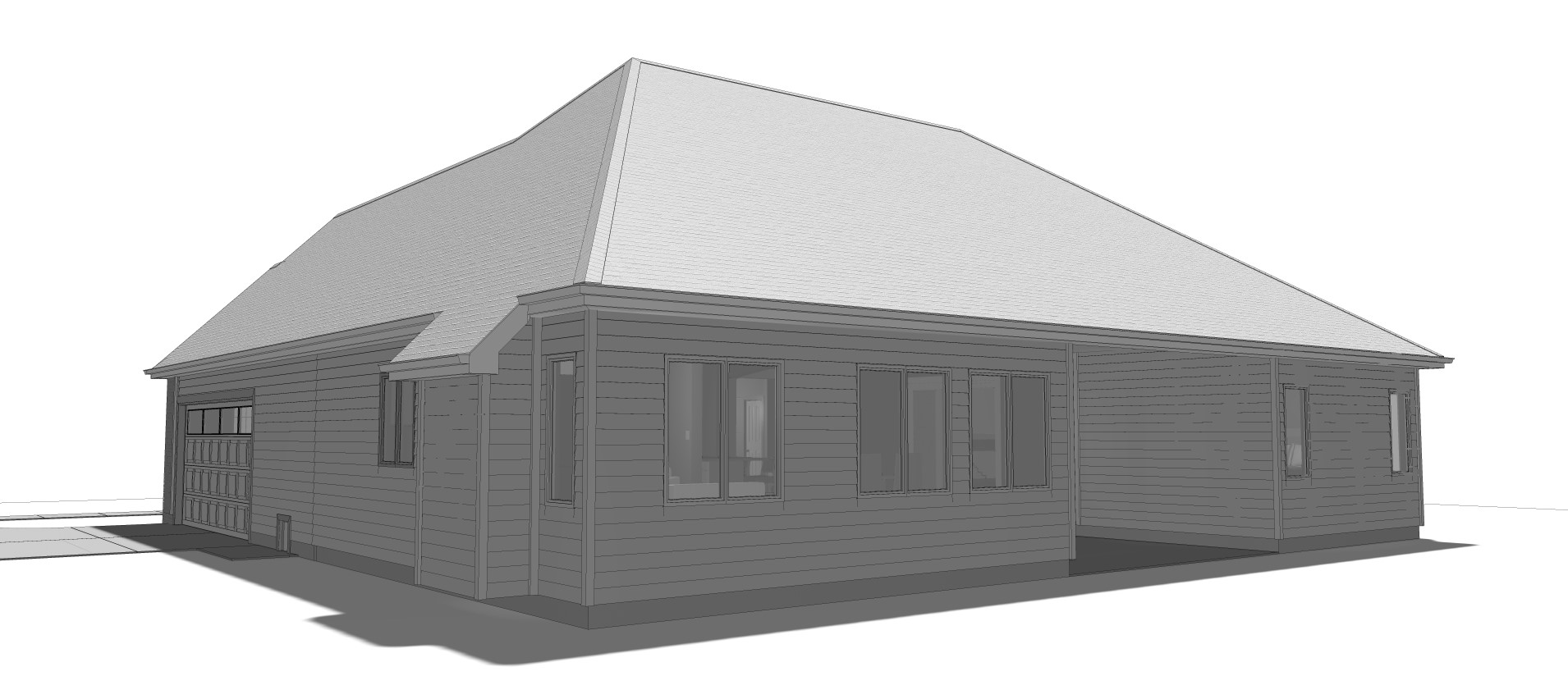 Home Plan Right Elevation of this 3-Bedroom,2193 Sq Ft Plan -100-1212