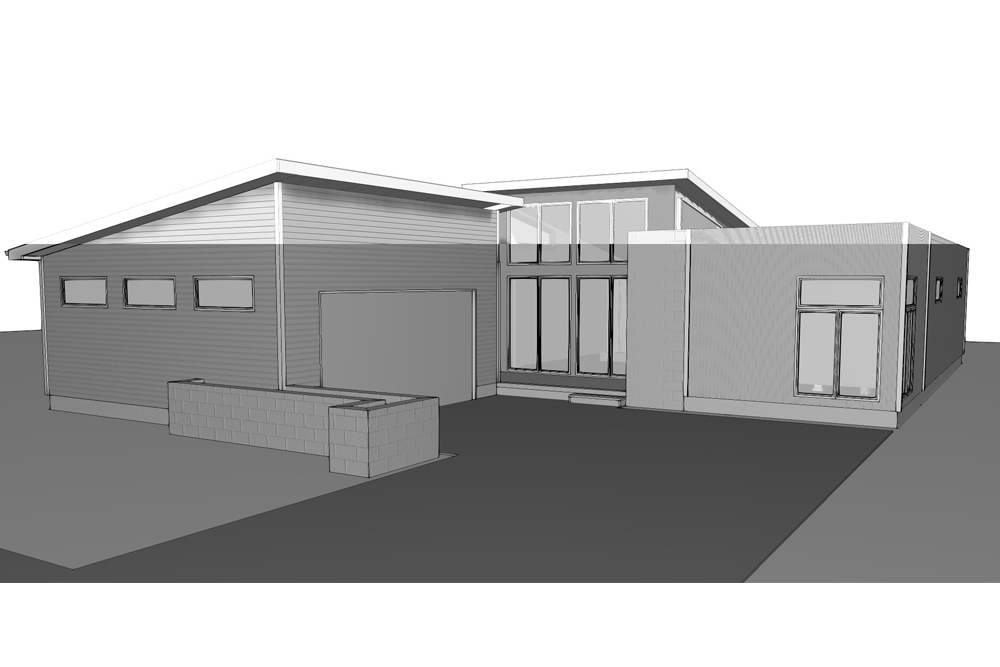 Front view of this 2-Bedroom, 1890 Sq Ft Plan - 100-1224