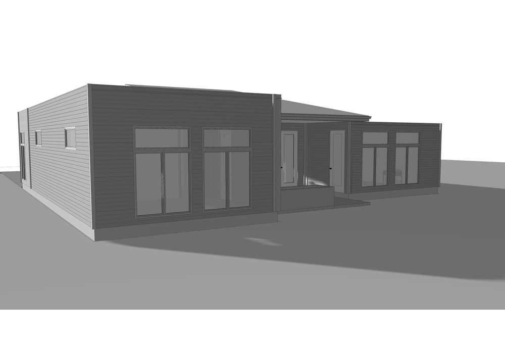 Front view of this 2-Bedroom, 1890 Sq Ft Plan - 100-1224