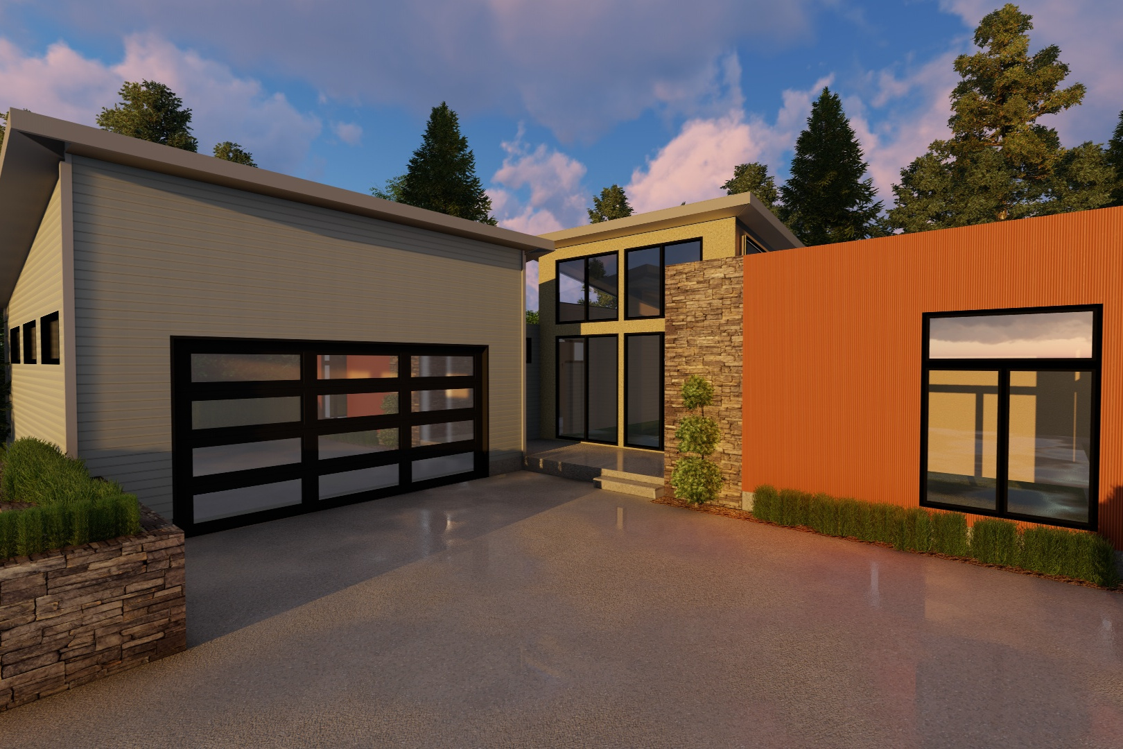 Contemporary home (ThePlanCollection: Plan #100-1224)