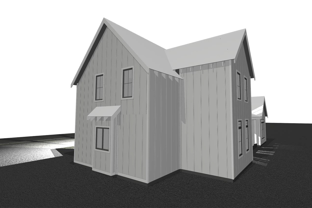 Side View of this 4-Bedroom, 2768 Sq Ft Plan - 100-1227