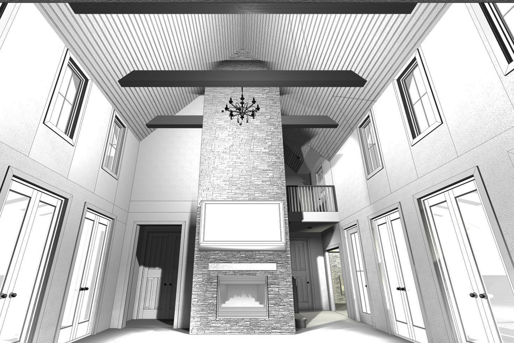 Great Room of this 4-Bedroom, 2768 Sq Ft Plan - 100-1227