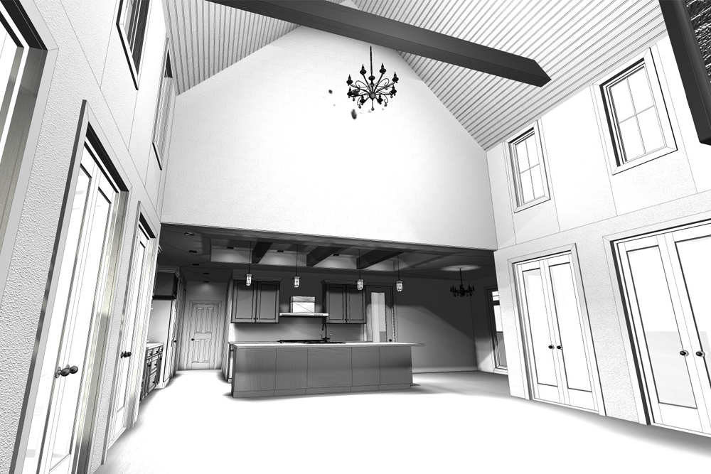Great Room of this 4-Bedroom, 2768 Sq Ft Plan - 100-1227