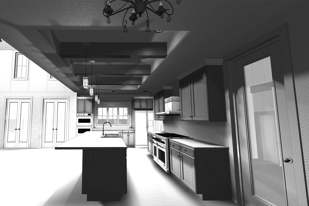 Kitchen of this 4-Bedroom, 2768 Sq Ft Plan - 100-1227