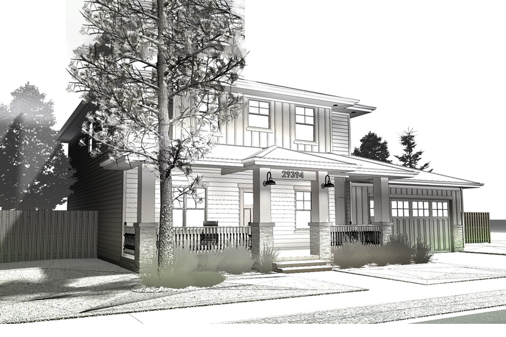 Front View of this 3-Bedroom, 2022 Sq Ft Plan - 100-1229