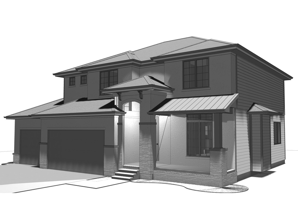 Front View of this 4-Bedroom, 2251 Sq Ft Plan - 100-1230