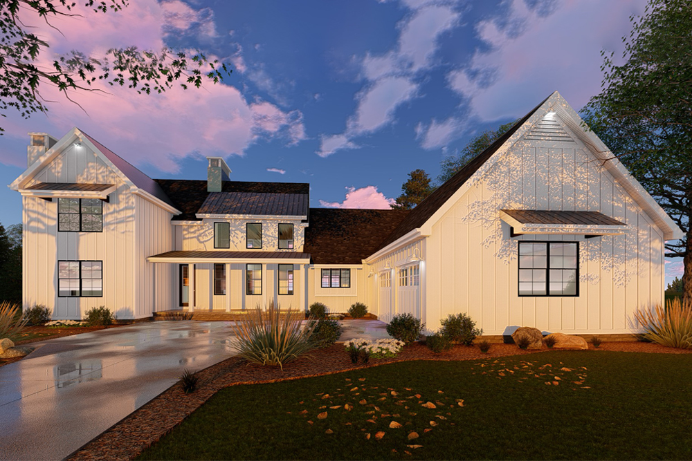 Front View of this 5-Bedroom, 3043 Sq Ft Plan - 100-1236