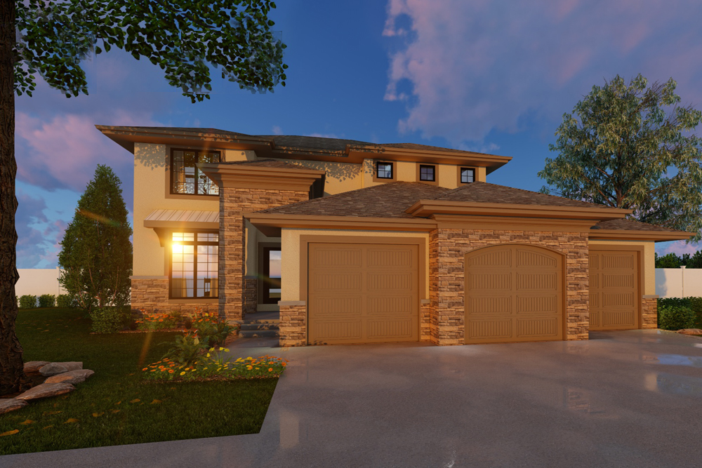 Front View of this 4-Bedroom, 2263 Sq Ft Plan - 100-1237