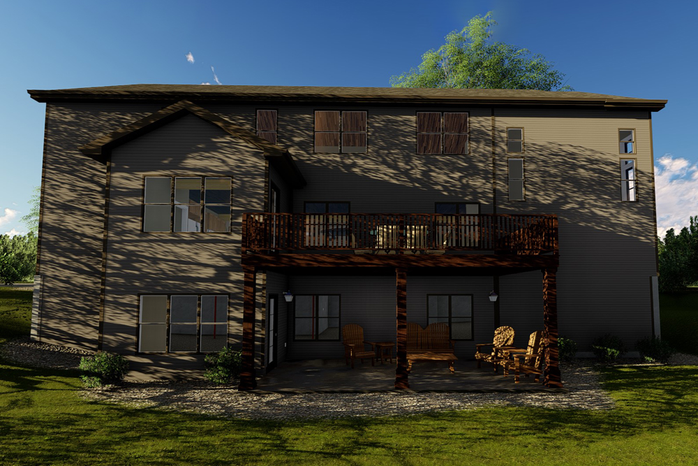 Home Exterior Photograph of this 5-Bedroom,4332 Sq Ft Plan -4332