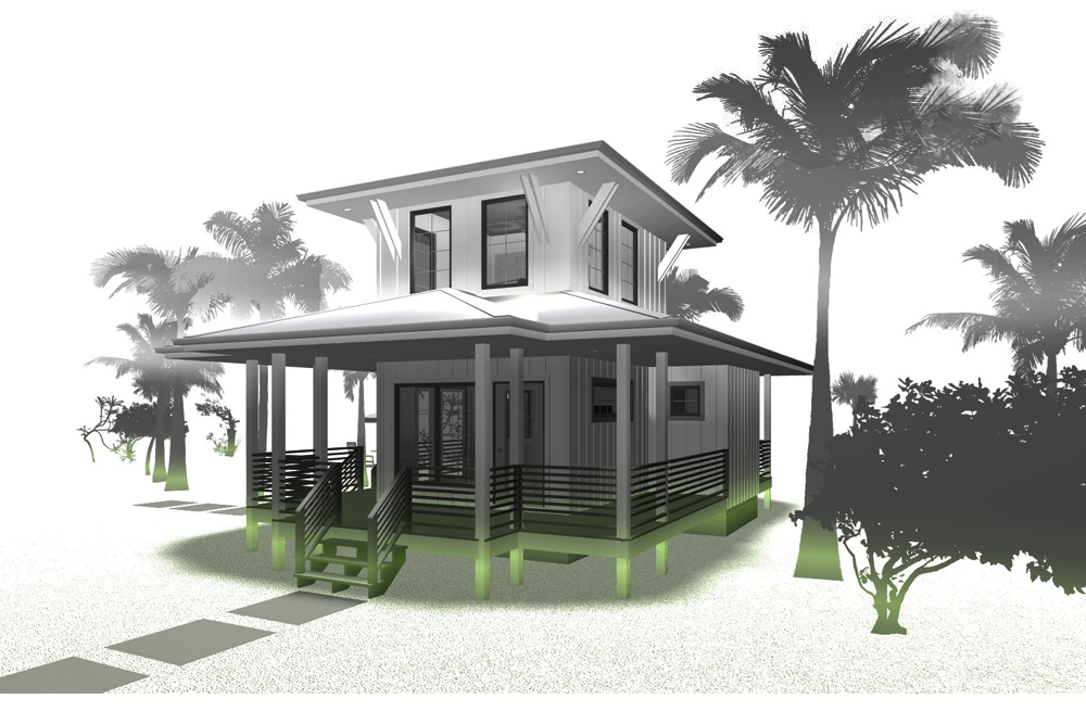 Front View of this 1-Bedroom, 533 Sq Ft Plan - 100-1265