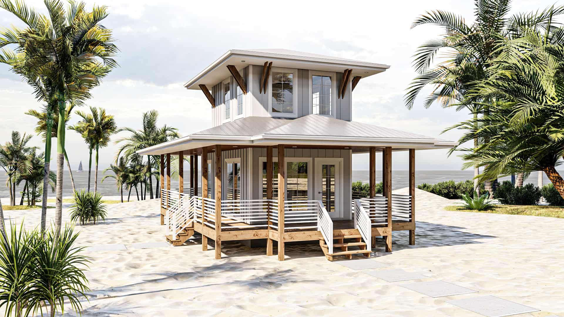 Front View of this 1-Bedroom,533 Sq Ft Plan -100-1265