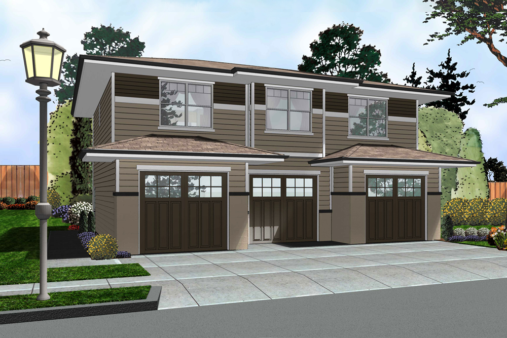 Front elevation of Traditional home (ThePlanCollection: House Plan #100-1289)
