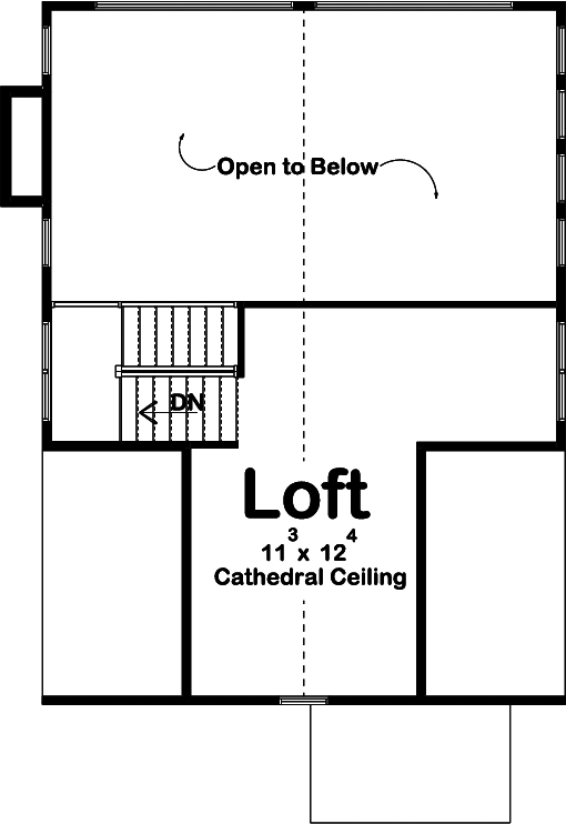 Floor Plan Second Story of Farmhouse Plan #100-1308