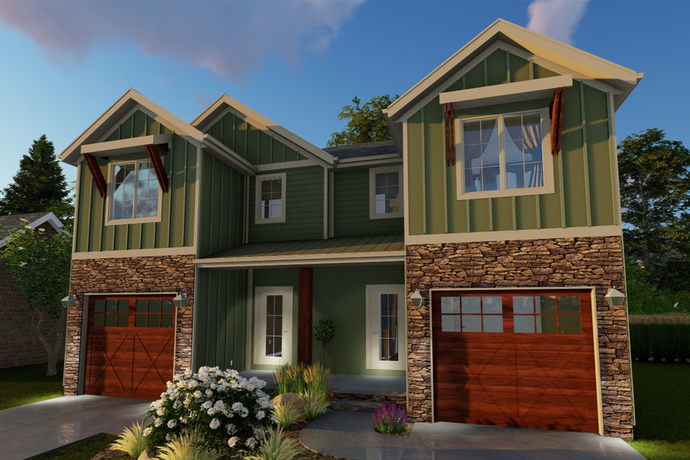 Front Door of this 3-Bedroom, 1489 Sq Ft Plan - 100-1311