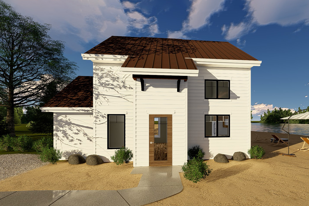 Front elevation of Traditional home (ThePlanCollection: House Plan #100-1323)