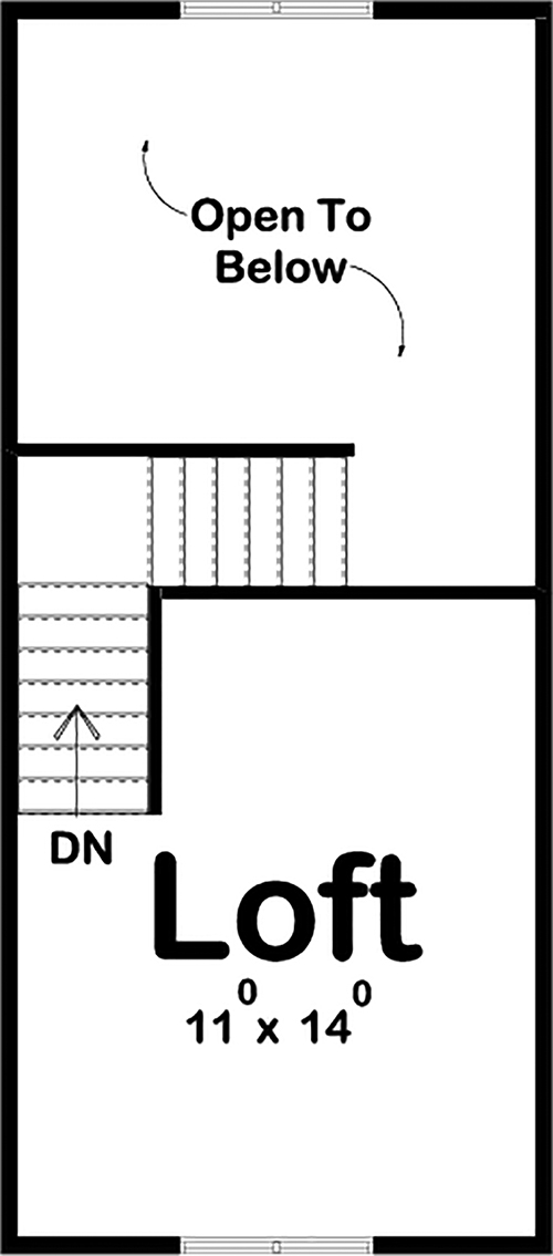 Floor Plan Second Story of Farmhouse Plan #100-1344