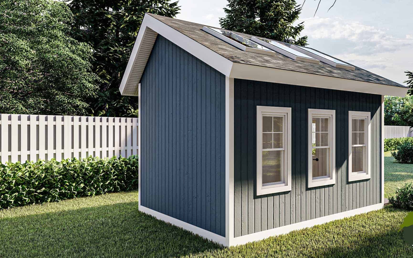 Rear View of this 0-Bedroom, 140 Sq Ft Plan - 100-1361