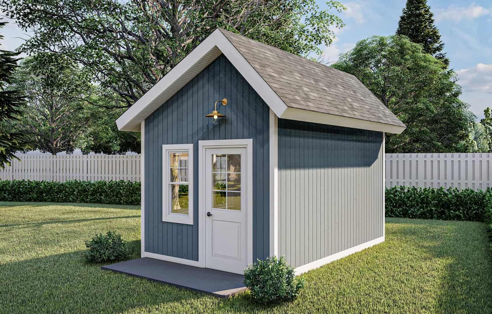 Right Side View of this 0-Bedroom, 140 Sq Ft Plan - 100-1361