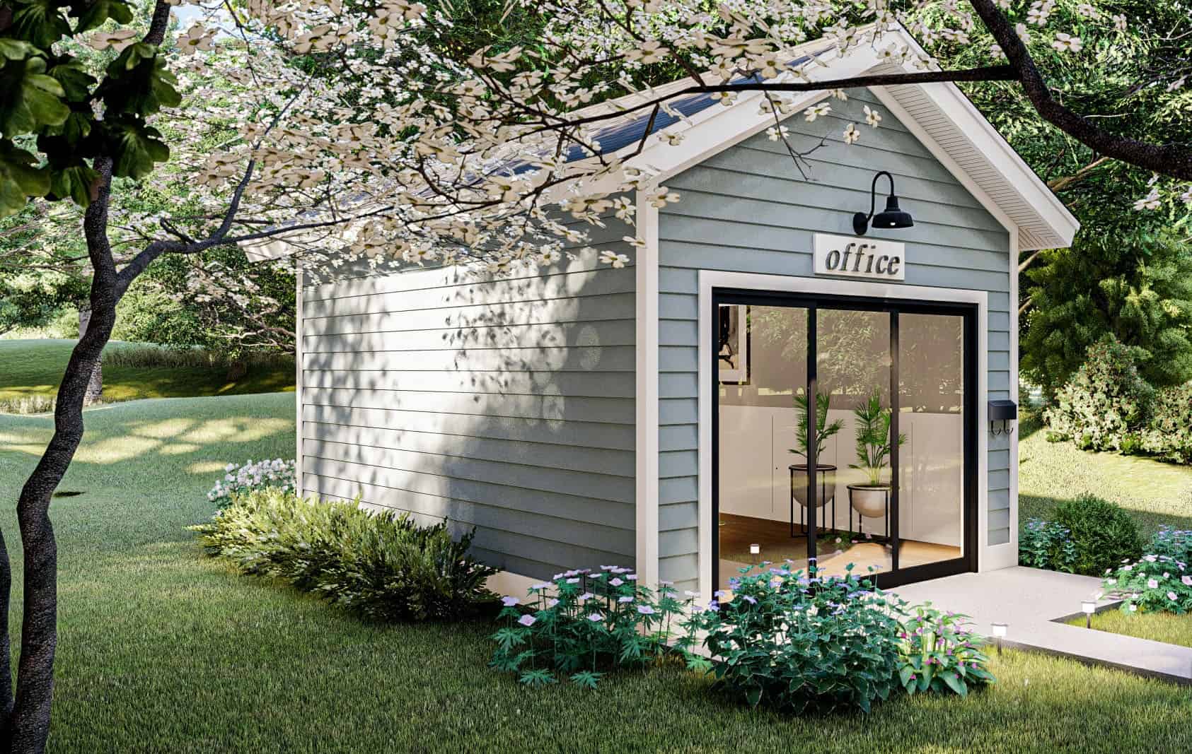 Left Side View of this 0-Bedroom, 192 Sq Ft Plan - 100-1362
