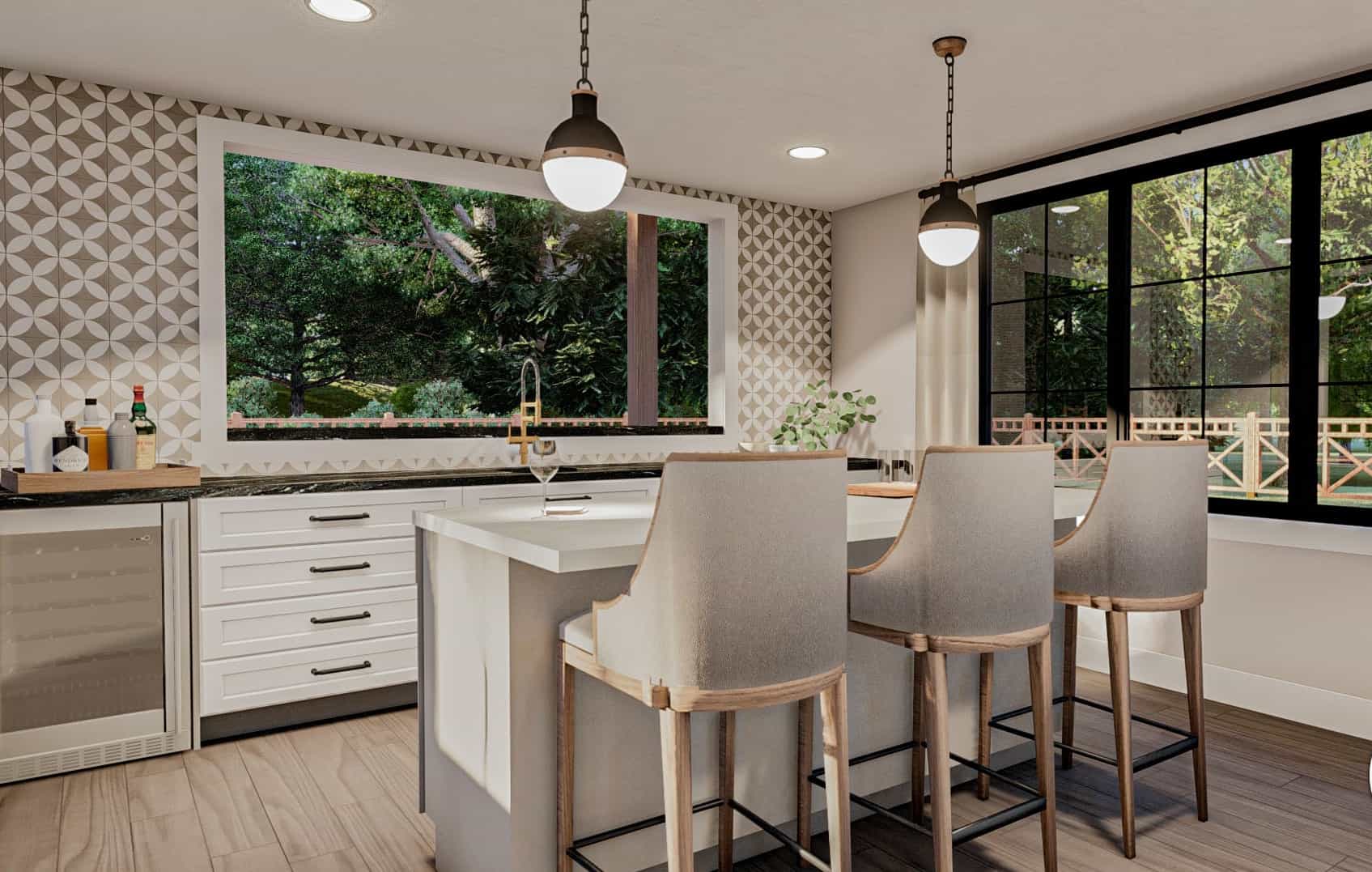 Kitchen of this 0-Bedroom, 224 Sq Ft Plan - 100-1364