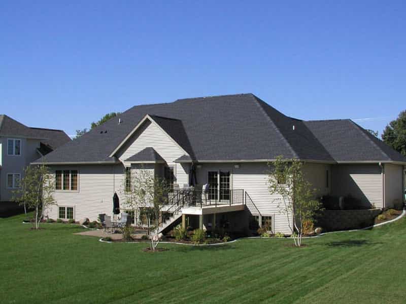 Rear View of this 2-Bedroom,1710 Sq Ft Plan -101-1130