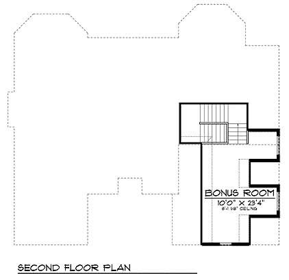 Floor Plan Bonus Room of Plan #101-1195