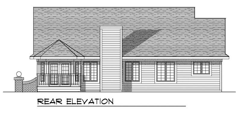 Floor Plan Second Story of Ranch Plan #101-1272