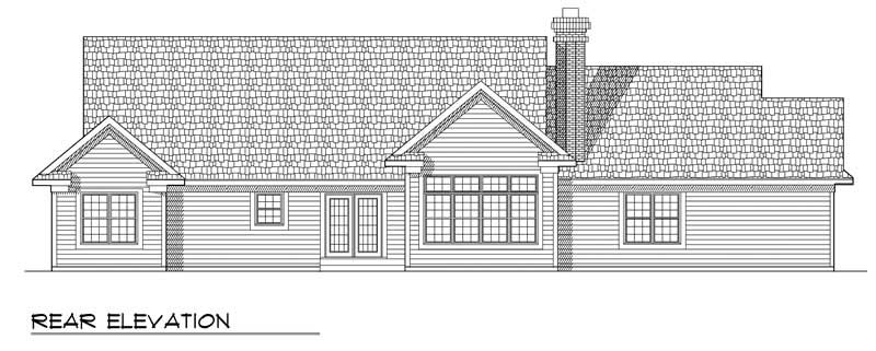 Floor Plan Second Story of Ranch Plan #101-1276