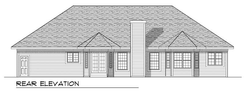Floor Plan Second Story of Country Plan #101-1277
