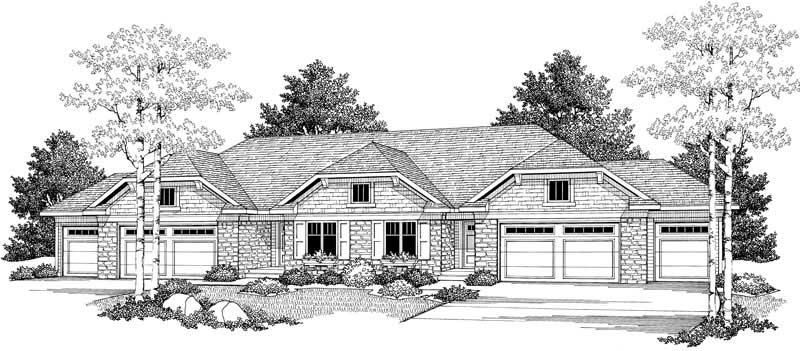 Home Plan Front Elevation of this 3-Bedroom,5056 Sq Ft Plan -101-1334