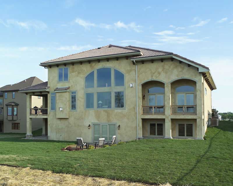 REAR ELEVATION of this 4-Bedroom,3687 Sq Ft Plan -3687