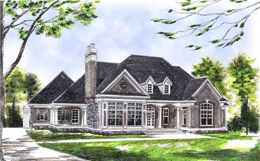 Front View of this 3-Bedroom, 2314 Sq Ft Plan - 101-1454