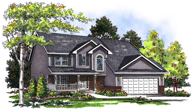 Front View of this 4-Bedroom, 1937 Sq Ft Plan - 101-1600