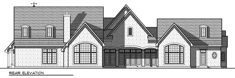 Floor Plan Second Story of Traditional Plan #101-1671