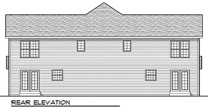 Floor Plan Third Story of Multi-Unit Plan #101-1756