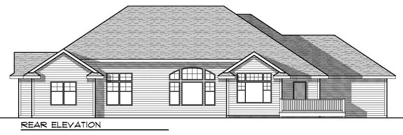 Home Plan Rear Elevation of this 2-Bedroom,2269 Sq Ft Plan -101-1872