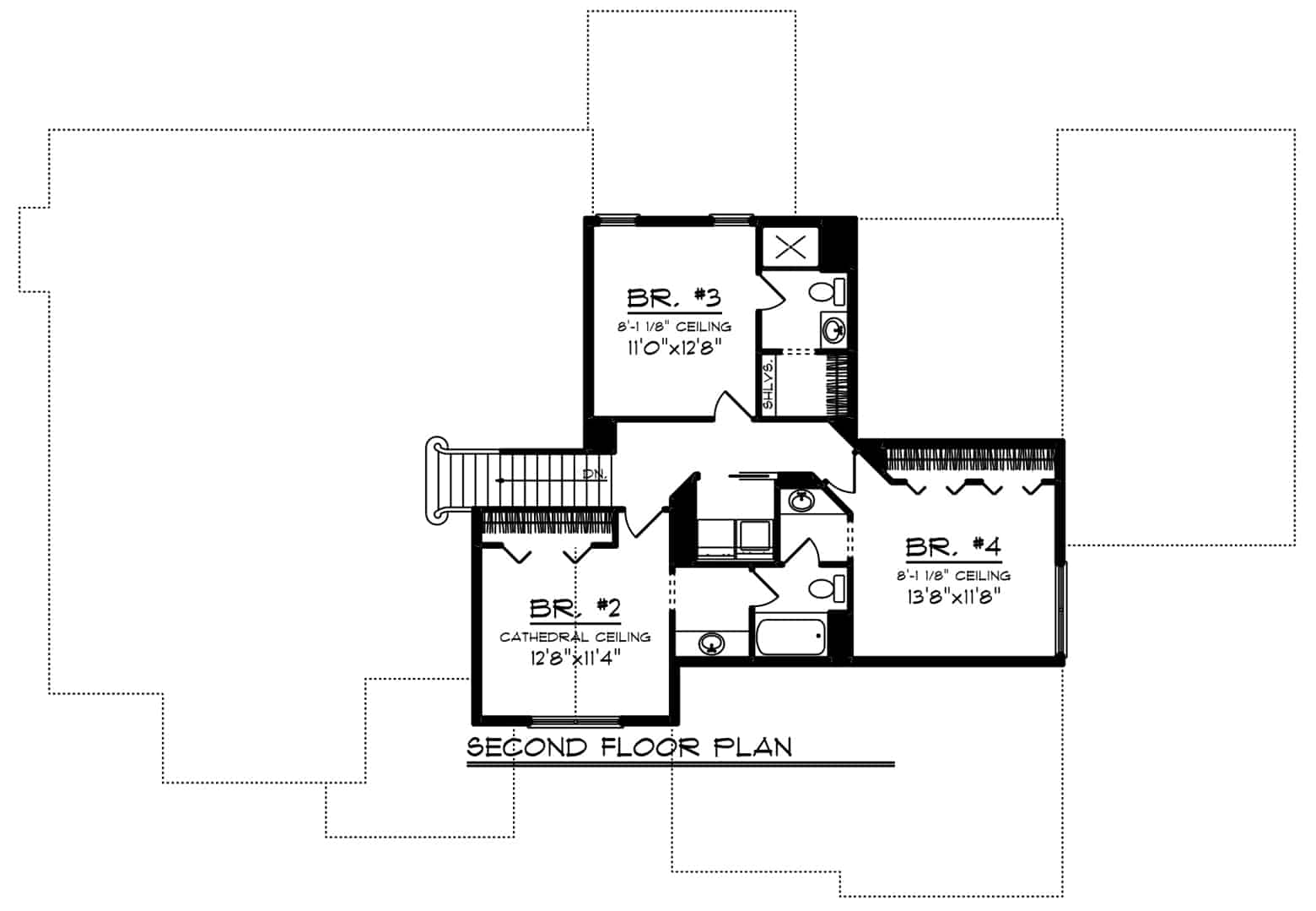 Upper Level of Southern Plan #101-1893