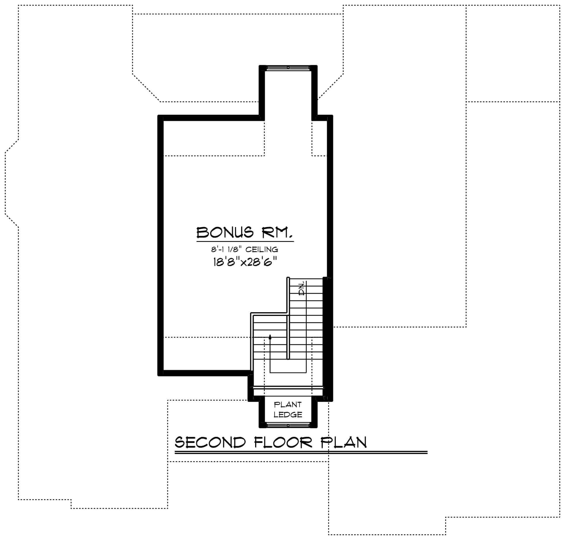 Bonus Room of Ranch Plan #101-1947