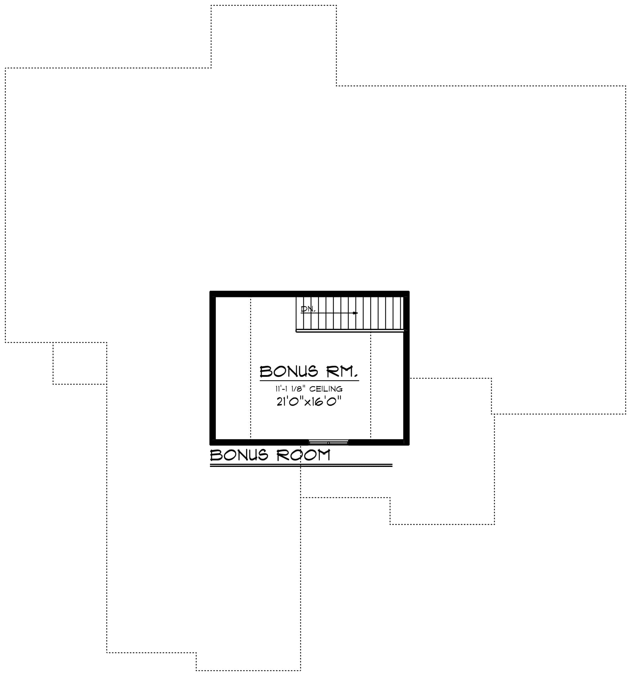 Bonus Room of Ranch Plan #101-1951