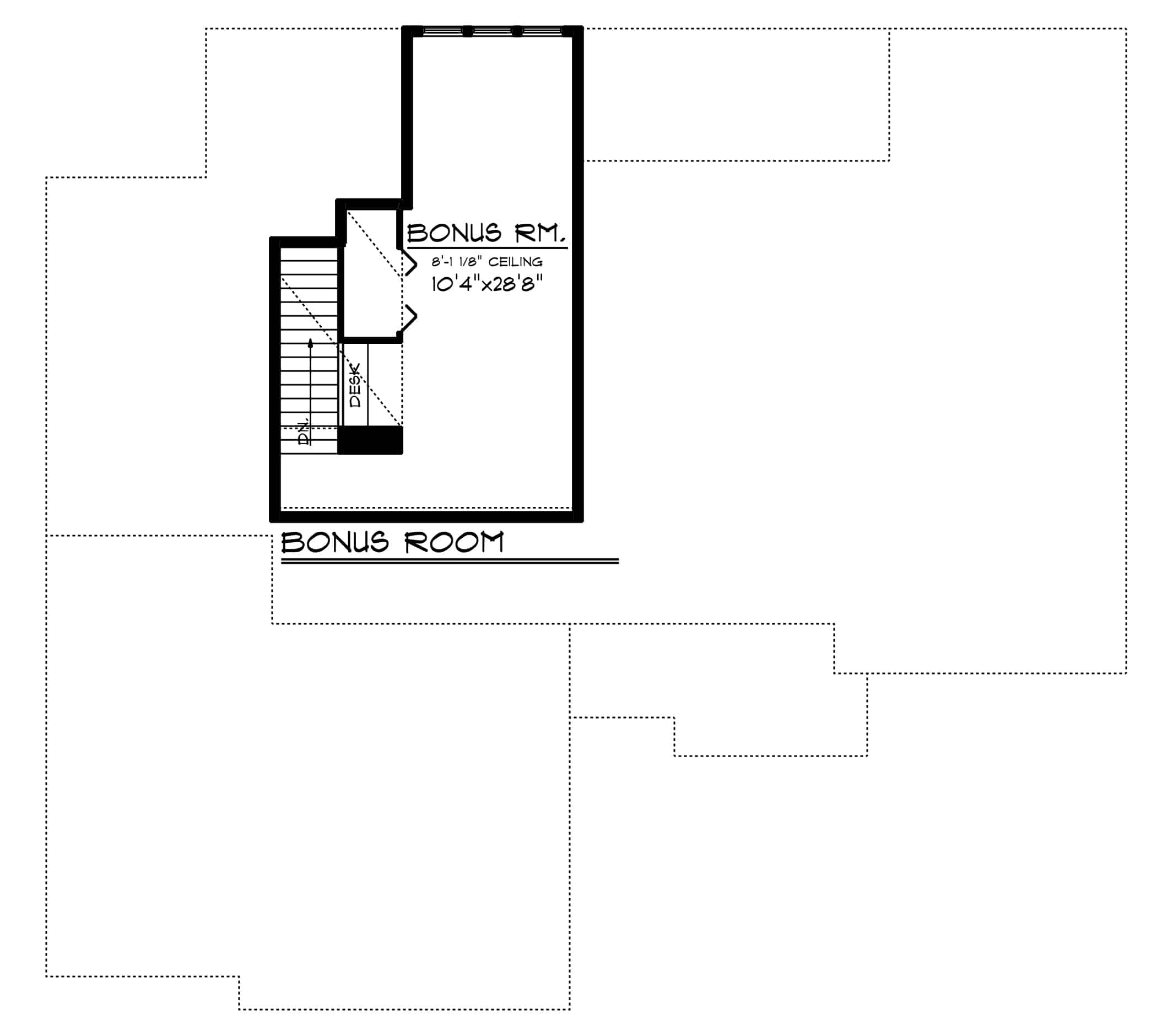 Bonus Room of Ranch Plan #101-1974