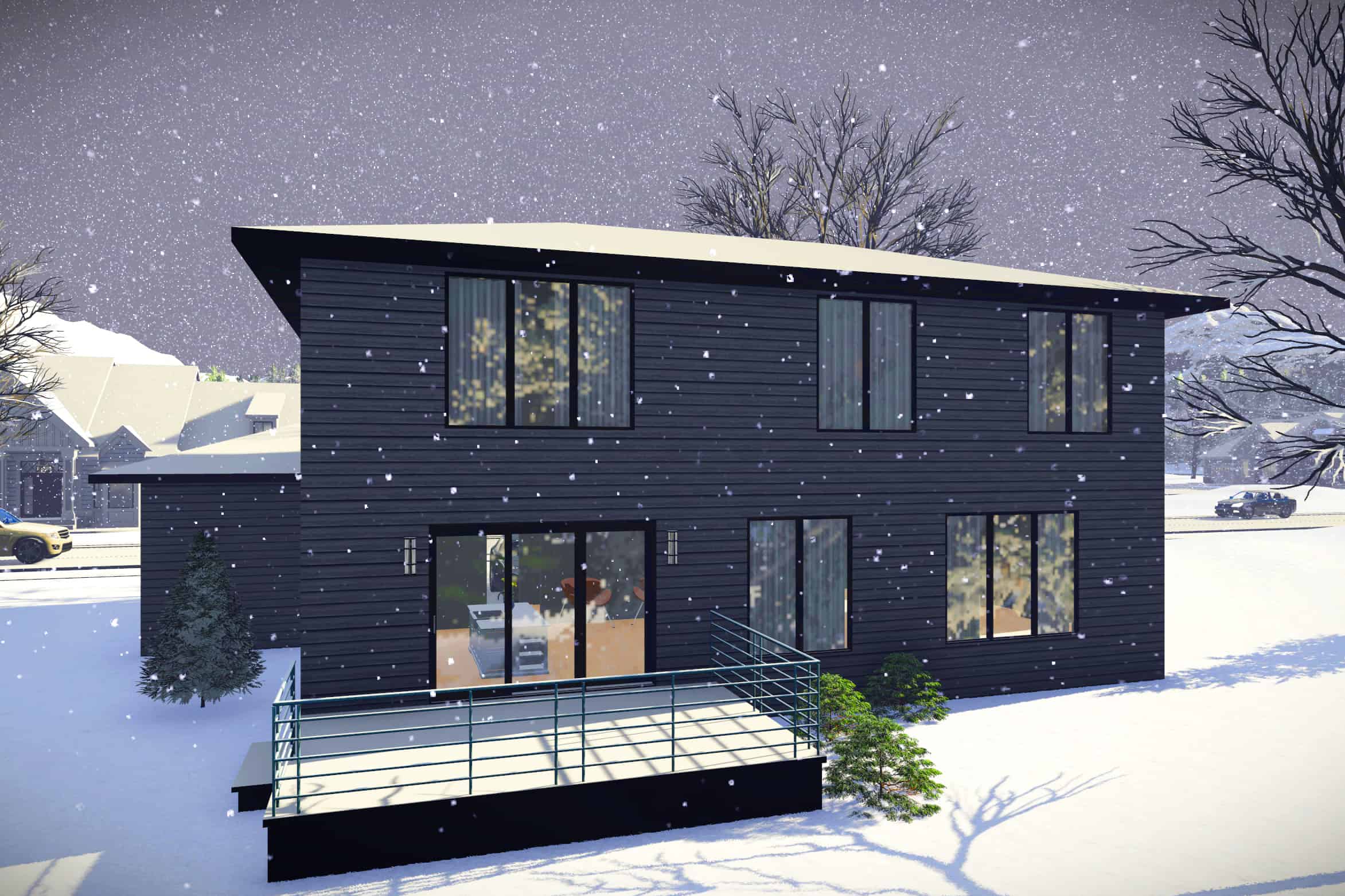 Rear View of this 4-Bedroom, 2321 Sq Ft Plan - 101-1979